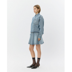 SOFIE SCHNOOR INDIGOSW SHORT DENIM SKIRT BLUE DENIM - S261477