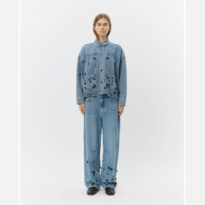 SOFIE SCHNOOR AMAYASW BOXY DENIM JACKET BLUE DENIM - S261320