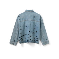 SOFIE SCHNOOR AMAYASW BOXY DENIM JACKET BLUE DENIM - S261320