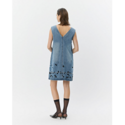 SOFIE SCHNOOR OLYMPESW SHORT DENIM DRESS BLUE DNEIM - S261321