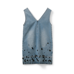 SOFIE SCHNOOR OLYMPESW SHORT DENIM DRESS BLUE DNEIM - S261321