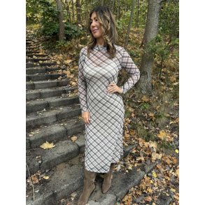 VILA VOLETTIS CHI L/S MIDI DRESS/BFS BIRCH - 14111123