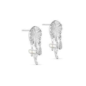  PURE BY NAT FLORENCE POST EARRINGS W. PANDANTS AND PEARLS S/B - 45861