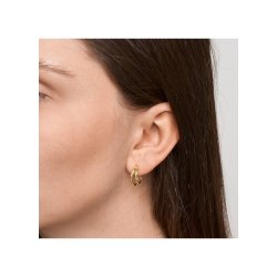 PURE BY NAT WILLOW DOUBLE HOOP EARRINGS G/B - 45967