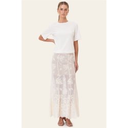 BYIC ELLINORIC LACE MAXI SKIRT OFF WHITE - 2565