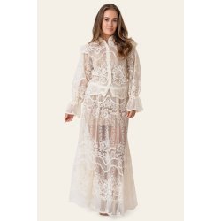 BYIC ELLINORIC LACE MAXI SKIRT OFF WHITE - 2565