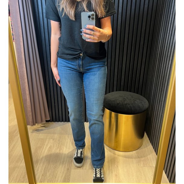 ONLY ALICIA STRAIGHT REGULAR WAIST JEANS MEDIUM BLUE DENIM - 15252212