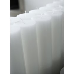 KUNSTINDUSTRIEN HVIDT BLOKLYS �-5CM/H-15CM