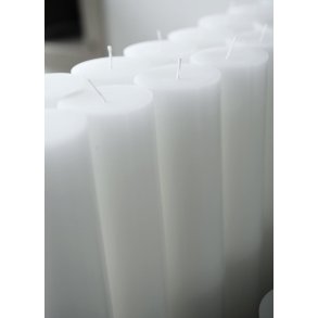 KUNSTINDUSTRIEN HVIDT BLOKLYS �-5CM/H-15CM