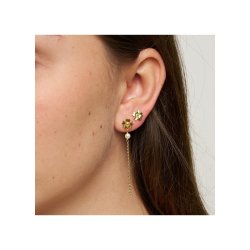 PURE BY NAT SMALL POPPY EARRING GOLD - 45876