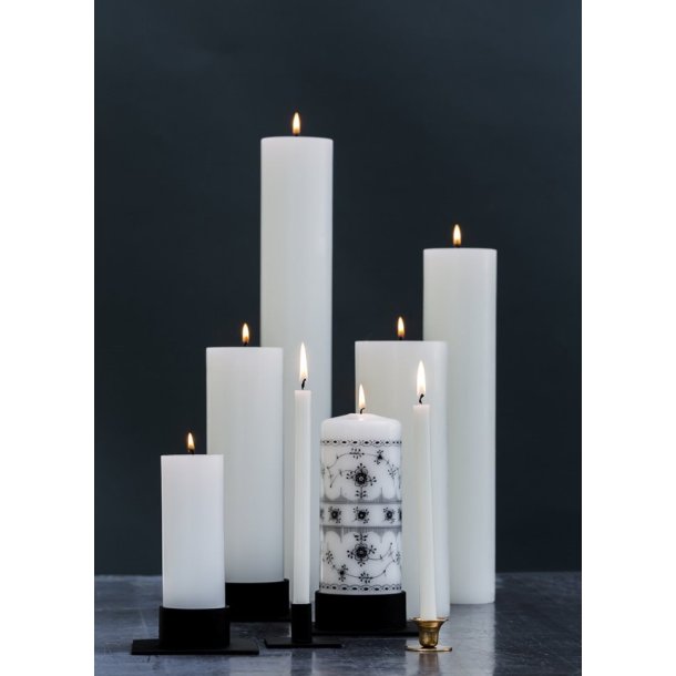  KUNSTINDUSTRIEN HVIDT BLOKLYS �-6CM/H-20CM