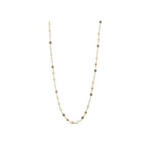 PURE BY NAT VIVA SHORT NECKLACE W. STONES G/B SMOKY TONES - 31825