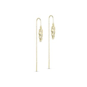 PURE BY NAT IRIS CHAIN EARRINGS G/B - 45924