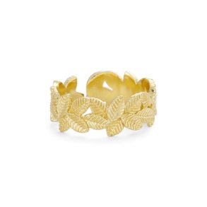 PURE BY NAT DAHLIA RING W. LEAVES - 48298