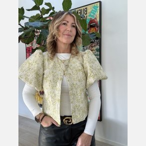 VILA KAIA O-NECK  2/4 SMOKE GREEN JACQUARD BOLERO/DC - 14113536