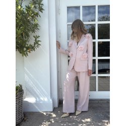 YAS MIMI FLOWER BLAZER ROSE SMOKE - 26040464