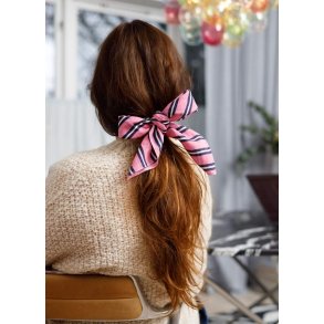 BLACK COLOUR DELLA PINK MINI SCARF - 3517