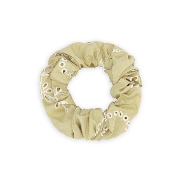 SUI AVA FLORAL BRODERIE SCRUNCHIE PISTACHIO - SA2601173