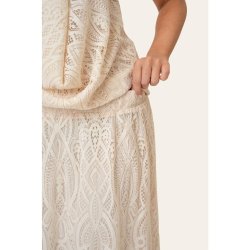 BYIC KAJAIC LONG SKIRT OFF WHITE LACE - A2592