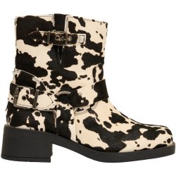 TIM & SIMONSEN LORA BIKER BOOT COWHAIR ON BLACK