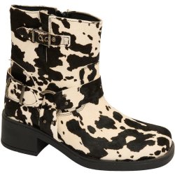 TIM & SIMONSEN LORA BIKER BOOT COWHAIR ON BLACK