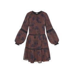 LOVE & DIVINE KJOLE BORDEAUX/FLOWE LOVE 1406