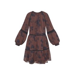 LOVE & DIVINE KJOLE BORDEAUX/FLOWE LOVE 1406