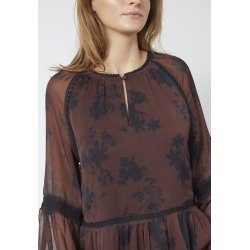 LOVE & DIVINE KJOLE BORDEAUX/FLOWE LOVE 1406