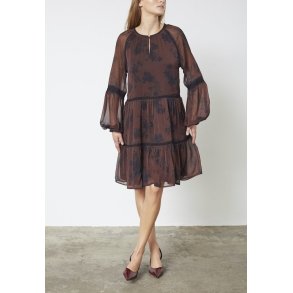 LOVE & DIVINE KJOLE BORDEAUX/FLOWE LOVE 1406