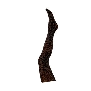  BLACK COLOUR ALMA TIGHTS BROWN LEOPARD - 2401
