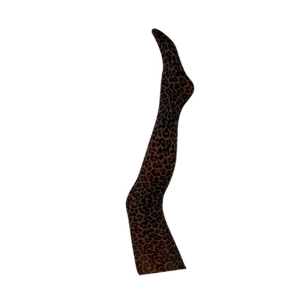  BLACK COLOUR ALMA TIGHTS BROWN LEOPARD - 2401