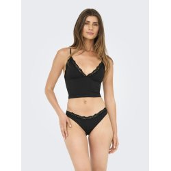 ONY LVICKY LACE SINGLET V-NECK ACC BLACK - 15354407 