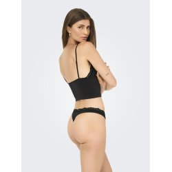 ONY LVICKY LACE SINGLET V-NECK ACC BLACK - 15354407 