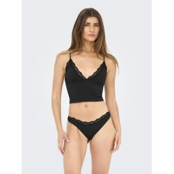 ONY LVICKY LACE SINGLET V-NECK ACC BLACK - 15354407 