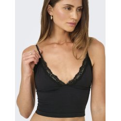 ONY LVICKY LACE SINGLET V-NECK ACC BLACK - 15354407 
