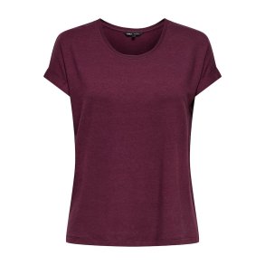 ONLY MOSTER BURGUNDY T-SHIRT - 15106662
