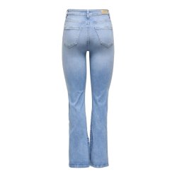 ONLY WAUW HW FLARD JEANS LIGHT BLUE DENIM - 15361594