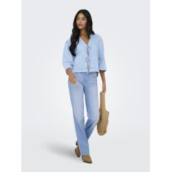 ONLY BLUSH MID STRAIGHT LIGHT BLUE DENIM - 15365460