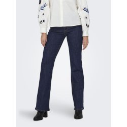  ONLY WAUW DARK BLUE DENIM FLARED RINSE - 15230472
