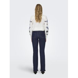  ONLY WAUW DARK BLUE DENIM FLARED RINSE - 15230472