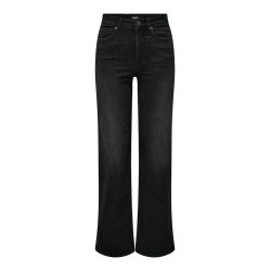ONLY MADISON BLUSH HW WIDE WASHED BLACK DENIM - 15299796