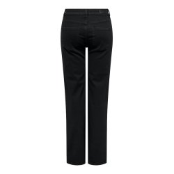 ONLY BLUSH MID STRAIGHT BLACK DENIM - 15330777