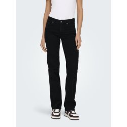 ONLY BLUSH MID STRAIGHT BLACK DENIM - 15330777