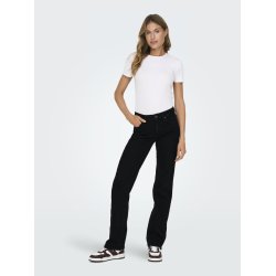 ONLY BLUSH MID STRAIGHT BLACK DENIM - 15330777