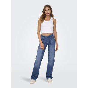  ONLY BLUSH MID STRAIGHT MEDIUM BLUE DENIM -15330787