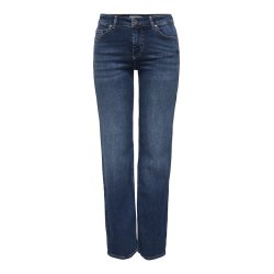 ONLY BLUSH MID STRAIGHT DNM TAI021 DARK BLUE DENIM - 15344167