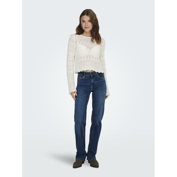 ONLY BLUSH MID STRAIGHT DNM TAI021 DARK BLUE DENIM - 15344167