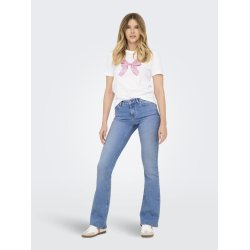 ONLY BLUSH MID FLARED SPECIAL BRIGHT BLUE DENIM - 15281251