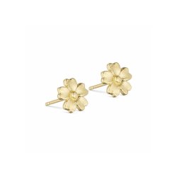 PURE BY NAT SMALL POPPY EARRING GOLD - 45876
