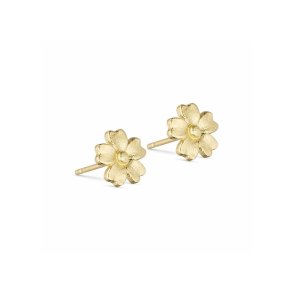 PURE BY NAT SMALL POPPY EARRING GOLD - 45876